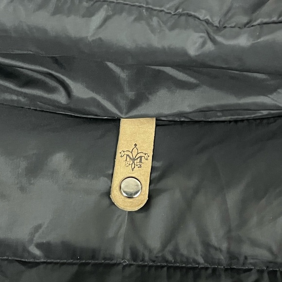 Mackage Qeren Convertible Puffer Jacket With Leather Trim Size Large Black - Picture 9 of 16